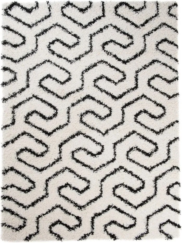 Kusový koberec Shaggy Jolana krémový 2, Velikosti 80x150cm