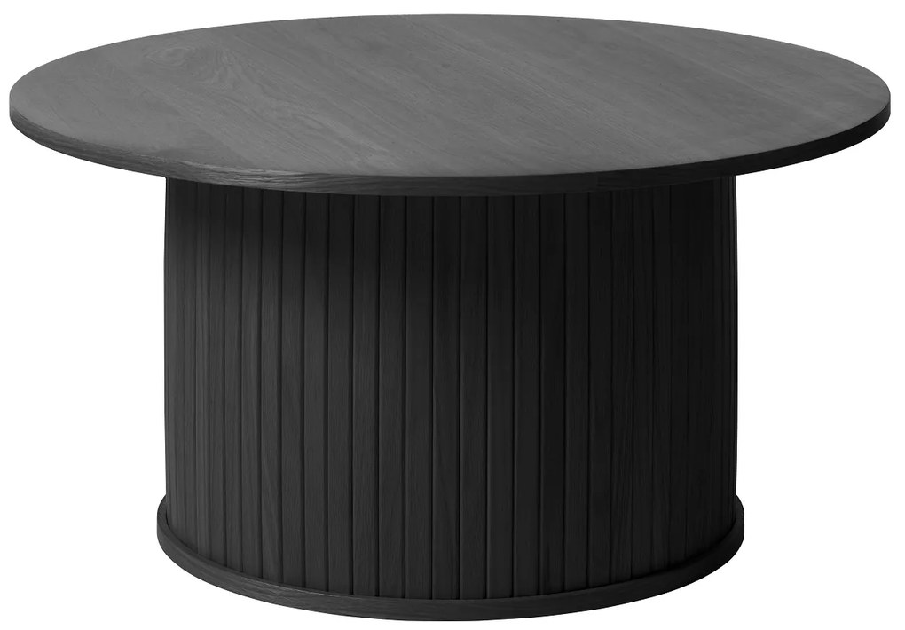 Dizajnový konferenčný stolík Vasiliy 90 cm čierny dub