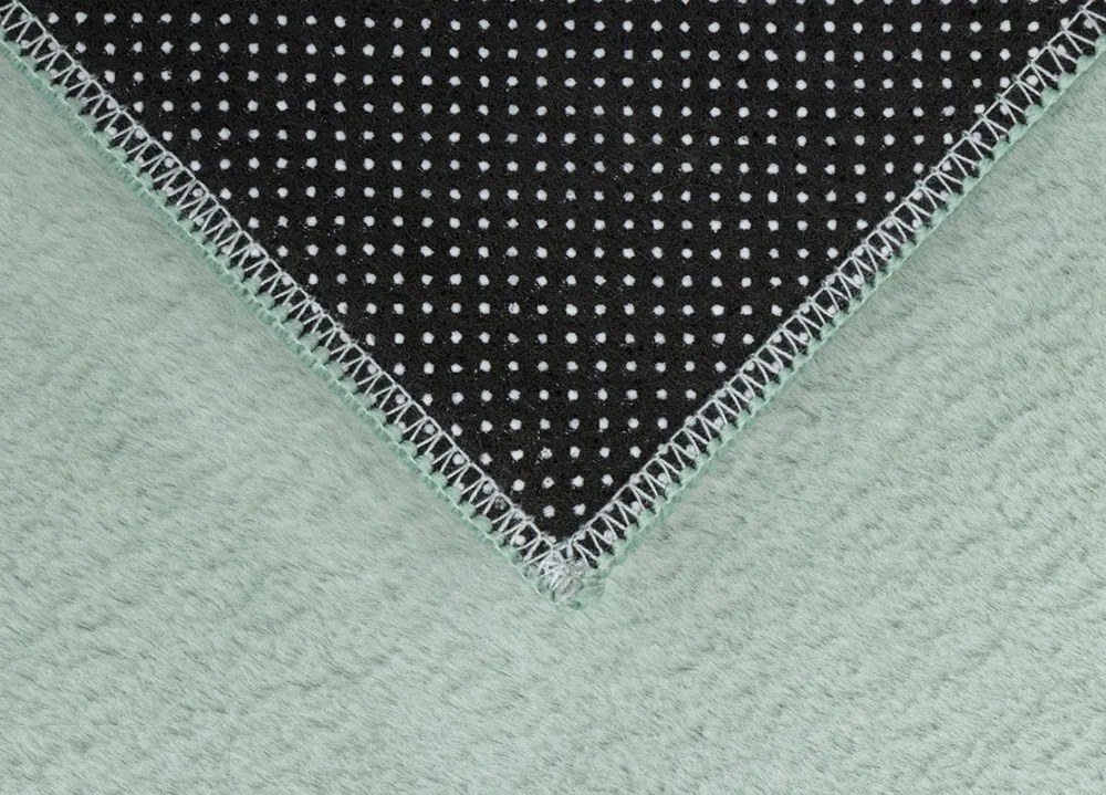 B-line, Kusový koberec COLOR UNI Green, 60x100, zelená, obývacia izba