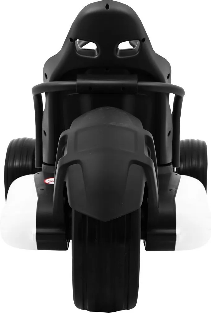 Ramiz Detská motokára na batérie Bolid XR-1 biela + nastaviteľné riadidlá + tvarované sedadlo