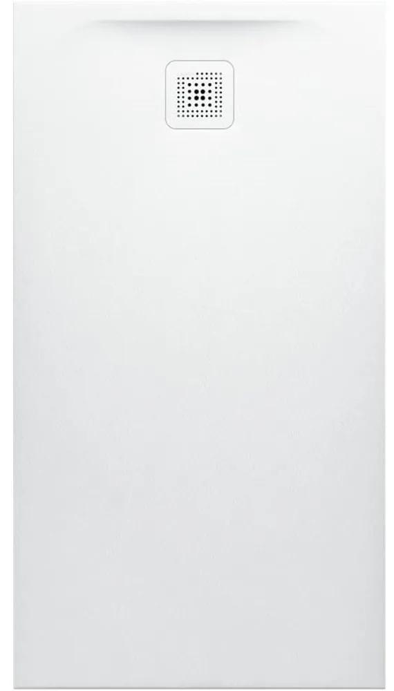LAUFEN Pro obdĺžniková sprchová vanička z materiálu Marbond, odtok na kratšej strane, 1300 x 700 x 38 mm, biela matná, H2129520000001