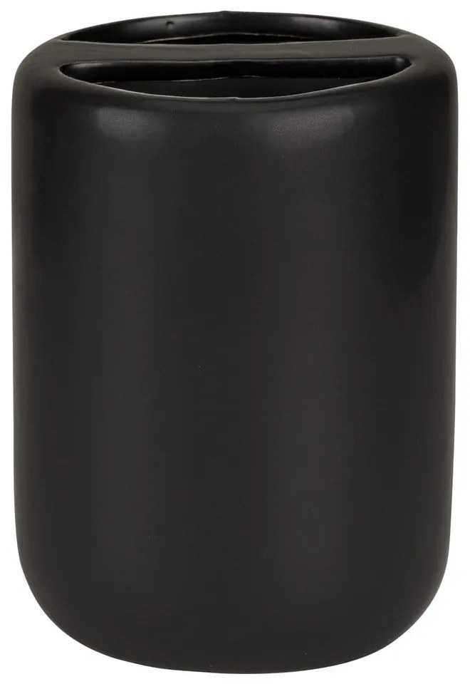 Matne čierny keramický téglik na zubné kefky Olinda – Allstar