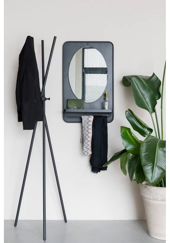 Nástenné zrkadlo s poličkou 50x80 cm Pascal – White Label