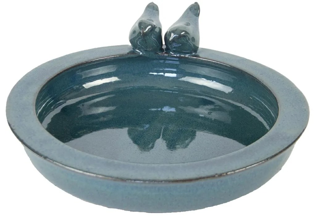 Napájadlo pre vtáky Mark, 11x31 cm, keramika, modrá