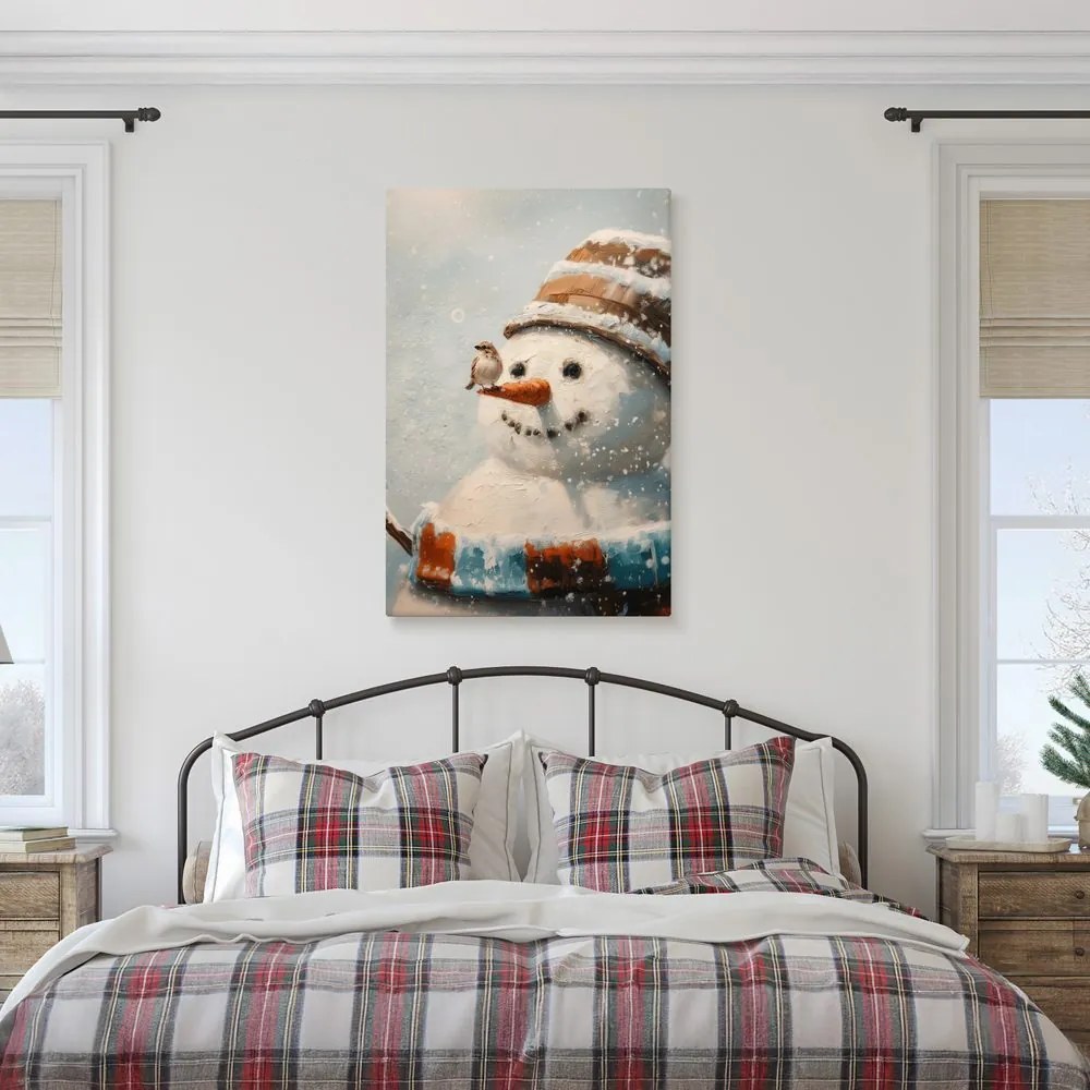 Obraz vianočná rozprávka so snehuliakom