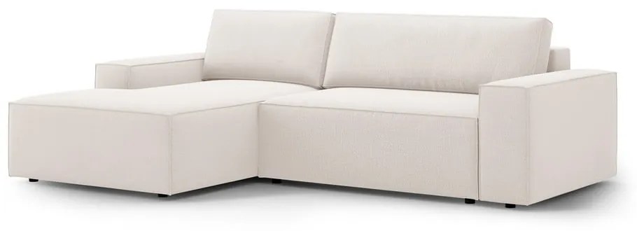 Béžová rozkladacia rohová pohovka (ľavý roh) Jodie – Micadoni Home