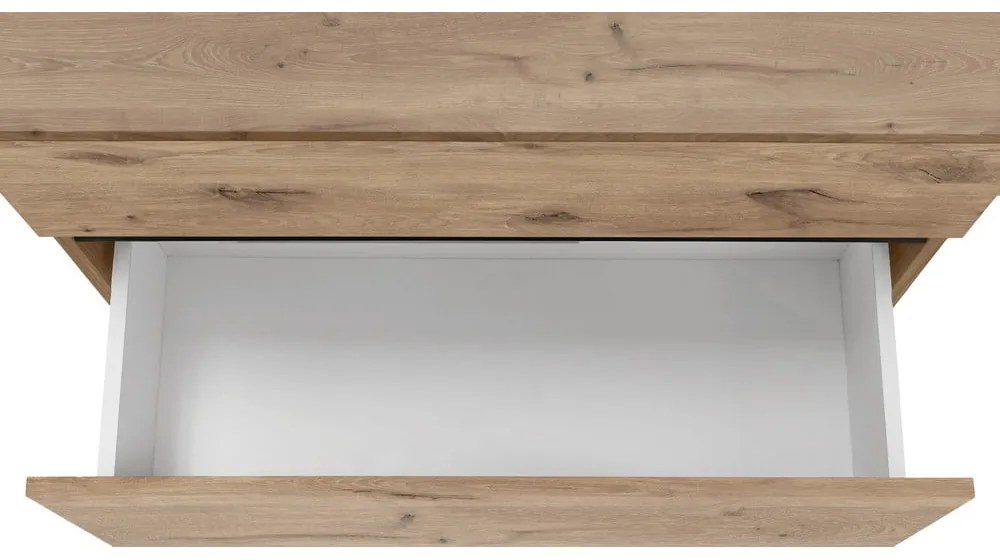 Skrinka pod umývadlo v dekore duba v prírodnej farbe 80x55 cm Wisla – Støraa