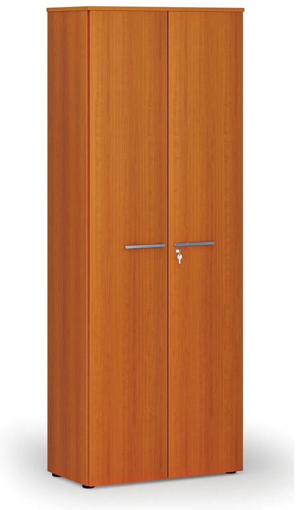 Kancelárska skriňa s dverami PRIMO WOOD, 800 x 420 x 2128 mm, čerešňa