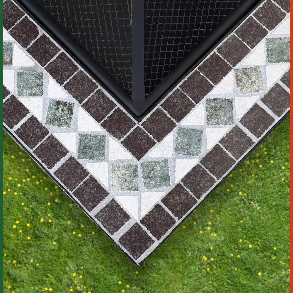 InternetovaZahrada Ohnisko Runedak 76x76 cm - mozaika