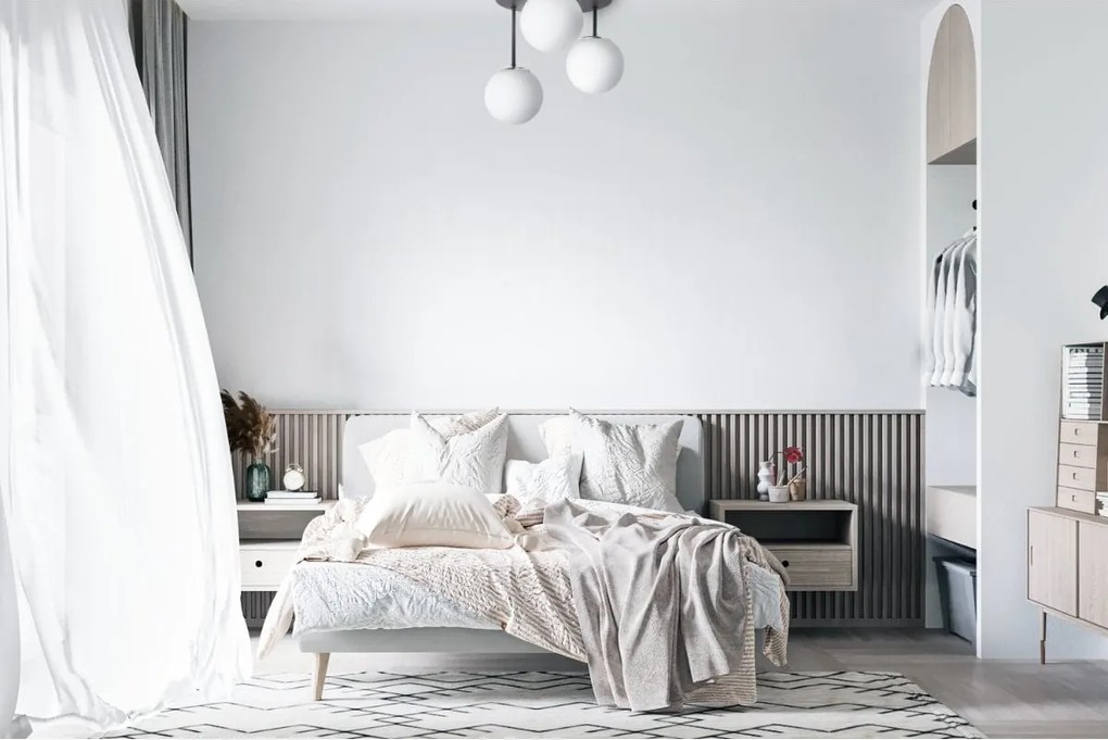 Stropné svietidlo Florence, 3x biele sklenené tienidlo, b/ch, o