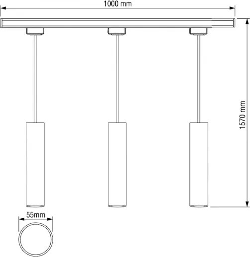 Philips - LED stmievateľný luster na lanku v lištovom systéme EASYLINK 3xGU10/4,7W/230V 1 m biela