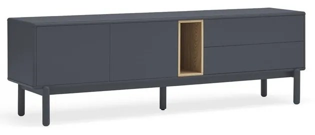 Tmavosivý TV stolík 180x56 cm Corvo - Teulat
