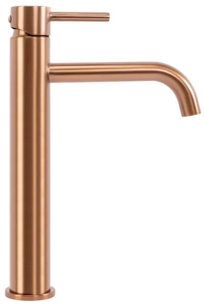 REA-B1114 - Umývadlová batéria LUNGO 28 cm kartáčovaná meď