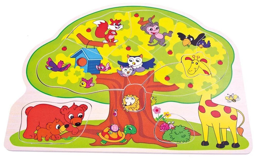 Bino Veselé zvieratká Puzzle