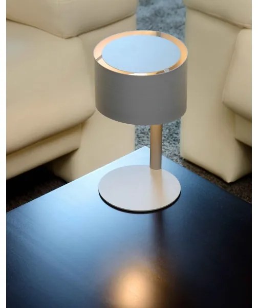 Lucide 45504/01/36 - Stolná lampa KNULLE 1xE14/40W/230V šedá