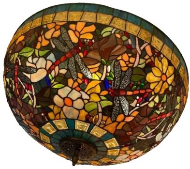 Luxusný luster do obývačky vitráž Ø70