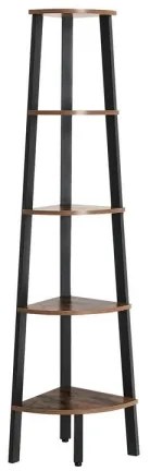 Knižnica NAVARO hnedá/čierna