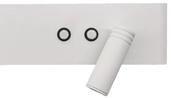 LED nástenné bodové svietidlo RESORT LED/10W/230V + LED/3W biele pravé