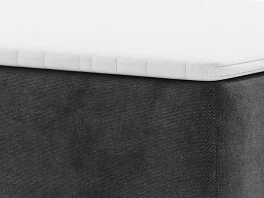 Postel Kalla 140x200 cm, tmavo šedá látka