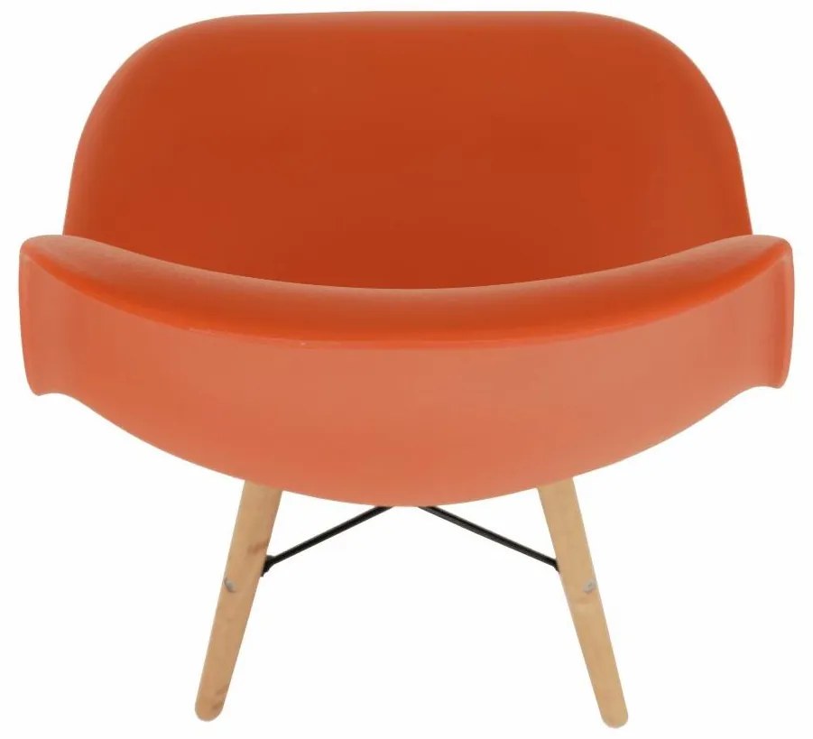 Stolička, oranžová/buk, CINKLA 3 NEW