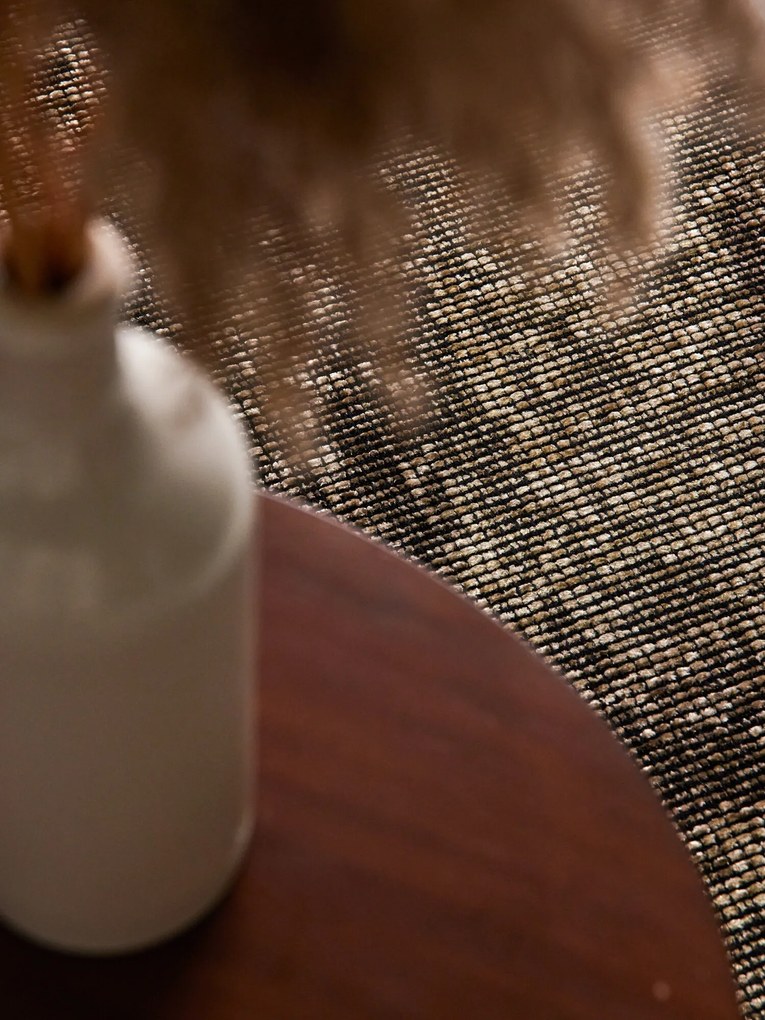 ELLE Decoration, Kusový koberec Brilliance Prisma 106312 Beige z kolekcie Elle kruh, 160x160 (priemer) kruh, hnedá, obývacia izba