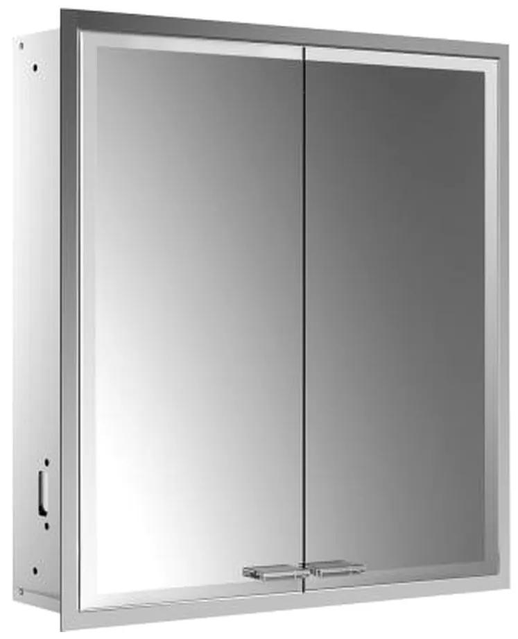 Emco Prestige 2 - Vstavaná zrkadlová skriňa 614 mm so svetelným systémom, zrkadlová 989708101