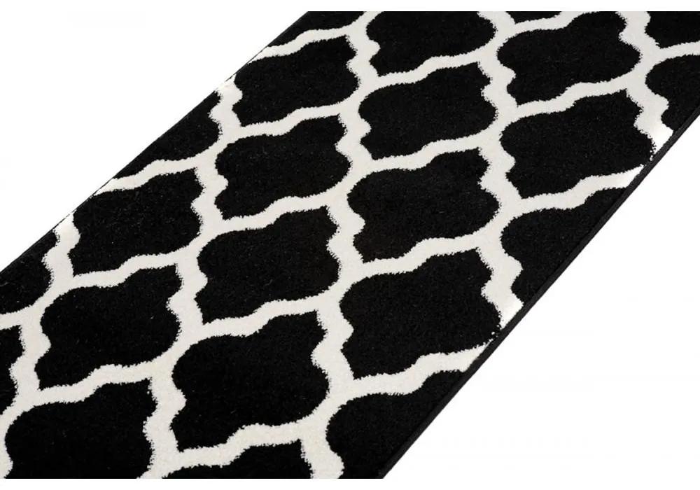 Kusový koberec Berda čierny atyp 70x200cm