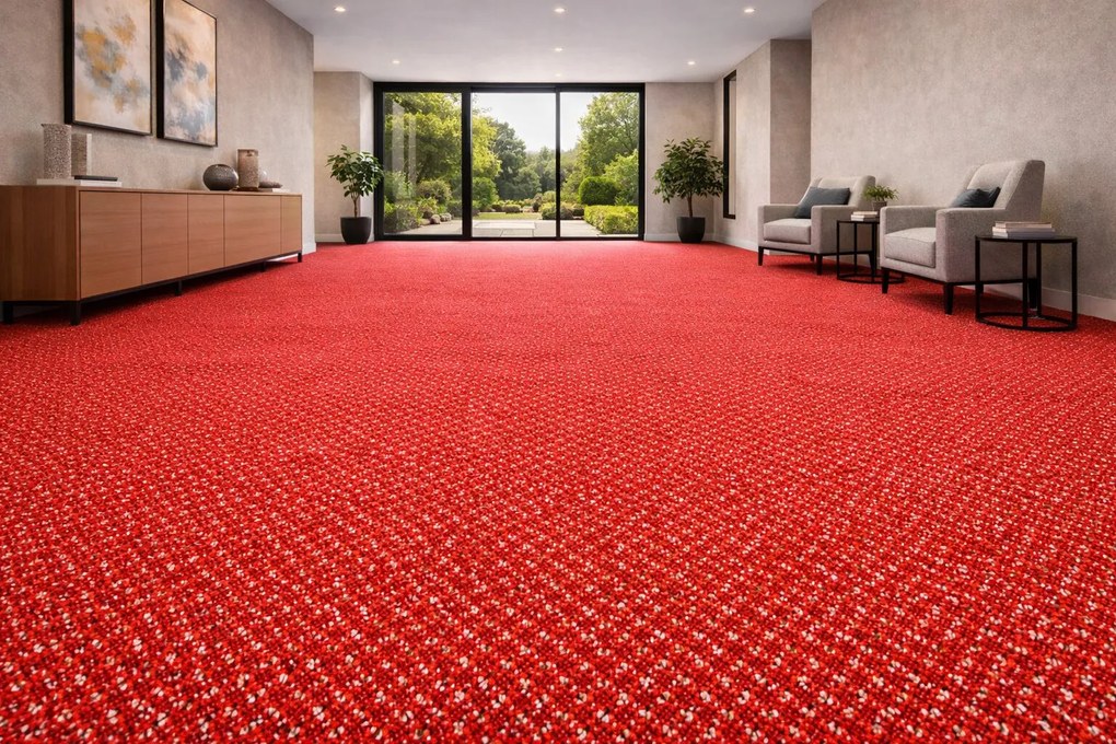 Balta, Koberec metráž Fortessa SDE New 64, na mieru, šíře 4m, oranžová, ab (mriežka), chodba / predsieň