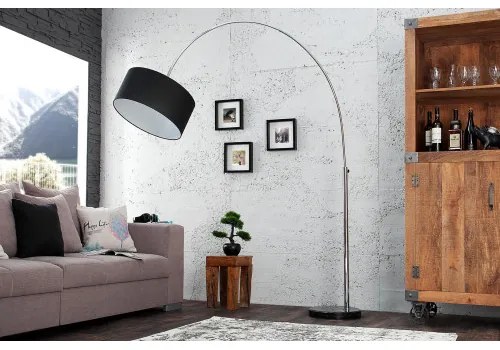 Stojaca lampa 35399 Oblúková Čierna  - Komfort-nábytok