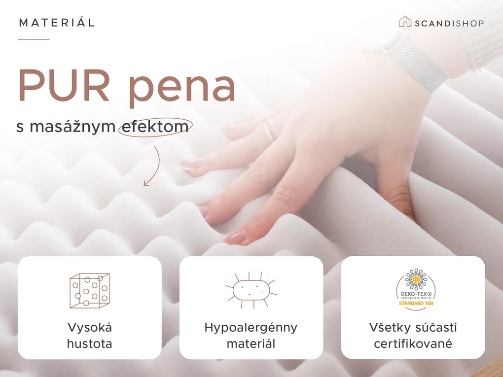 Penový matrac DELUXE 90x200 cm Ochrana matraca: VRÁTANE chrániča matraca