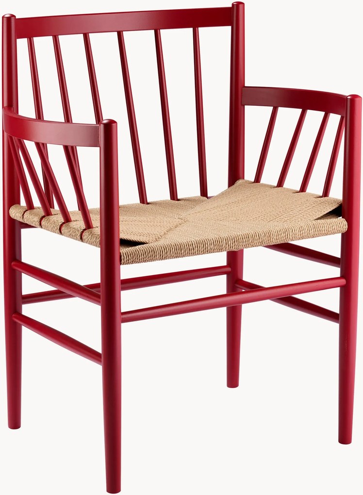 Ručne tkaná jedálenská stolička z bukového dreva J81