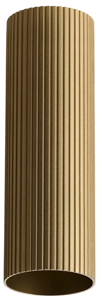 Minimalistické bodové svietidlo Lucas Ribbed Tube 50 zlatá