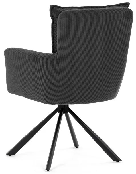 BONTEC Jedálenská stolička, sivá, menčestrová látka, HC-X1128 GREY2 Farba: Béžová
