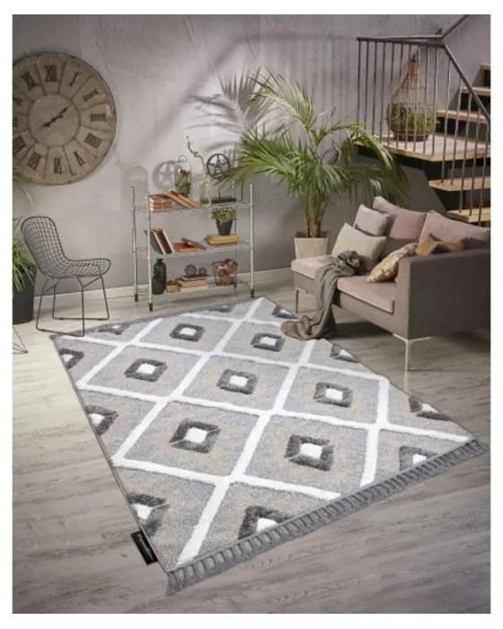 Kusový koberec Mirona šedý 200x290cm