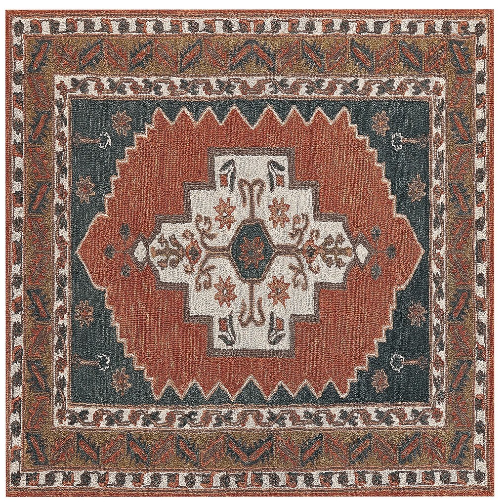 Vlnený koberec 200 x 200 cm viacfarebný GELINKAYA Beliani