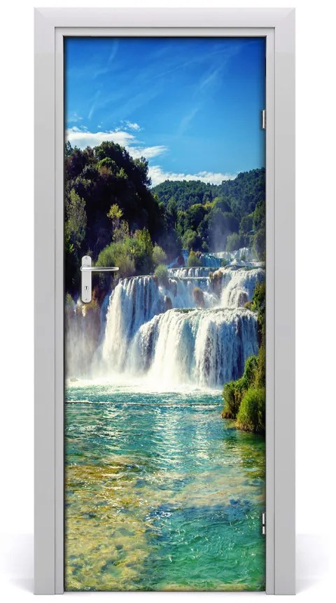 Fototapeta na dvere vodopád Krka 75x205 cm