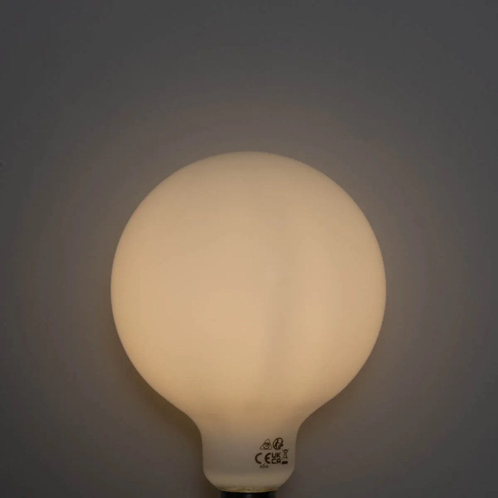 Sada 5 ks E27 3-stupňová stmievateľná LED žiarovka opálové sklo G125 4W 450lm 3000K