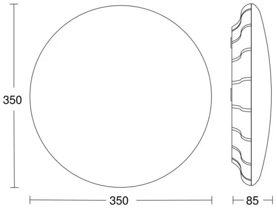 Steinel 068059 - LED Stropné svietidlo so senzorom RS PRO S30 SC 25,8W/230V 3000K