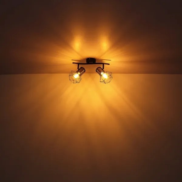 Globo 54017-2M - Bodové svietidlo PRISKA 2xE27/40W/230V