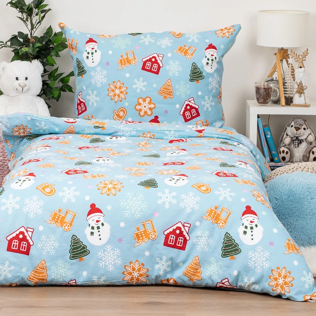 4Home Flanelové obliečky Sweet Winter, 140 x 200 cm, 70 x 90 cm