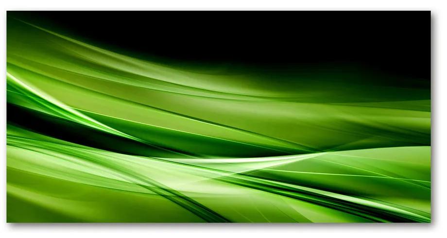 Moderný akrylový fotoobraz Zelenej vlny pozadie pl-oa-140x70-f-87078667