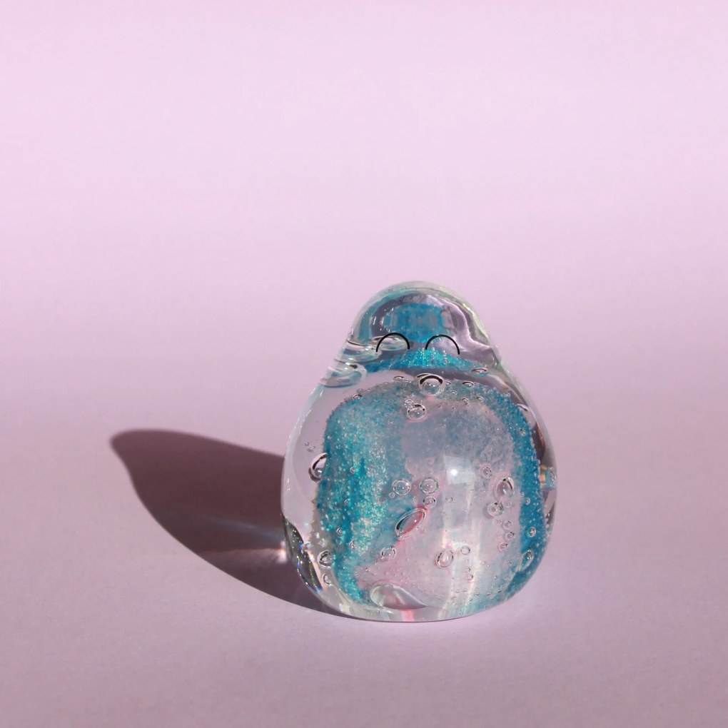Studio Arhoj Sklenená figúrka Crystal Blob Drop Dreamy