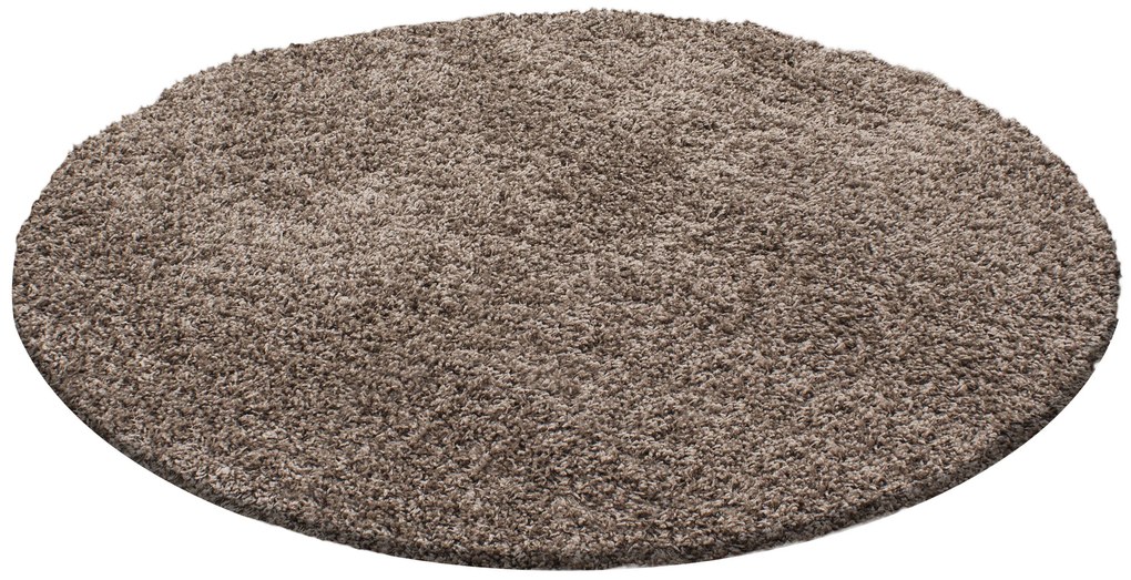 Ayyildiz koberce Kusový koberec Dream Shaggy 4000 Mocca kruh - 80x80 (priemer) kruh cm