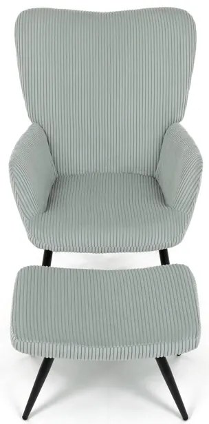 Autronic BONTEC Relaxačné kreslo, modrá, menčestrová látka, AK-L7285 BLUE6 Farba: Béžová