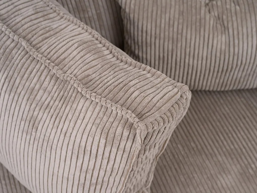 Svetlobéžová rohová pohovka SMART COSARO, obojstranná + 2 vankúšiky ZADARMO