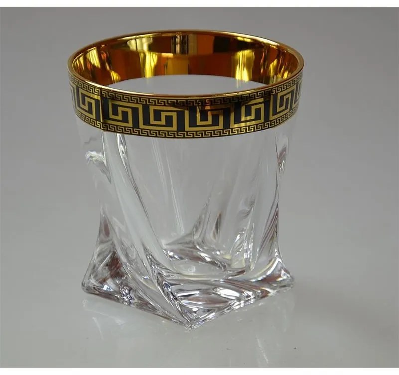 BOHEMIA QUADRO VERSO GOLD POHÁR NA WHISKY SADA 6 KS