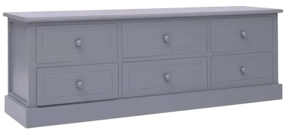 vidaXL Lavička do chodby, tmavosivá 115x30x40 cm, drevo