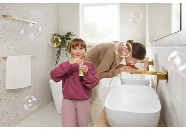 KFA Armatura 4529-810-31 - Umývadlová batéria pre podomietkovú inštaláciu MALAGA, kartáčované zlato