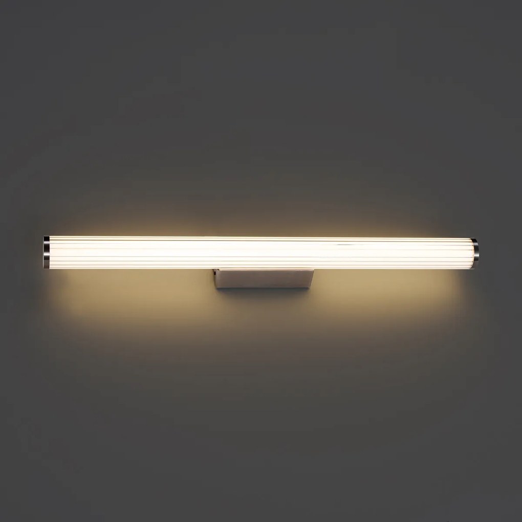 Retro nástenná lampa Gunmetal 80,4 cm vrátane LED IP44 - Coco
