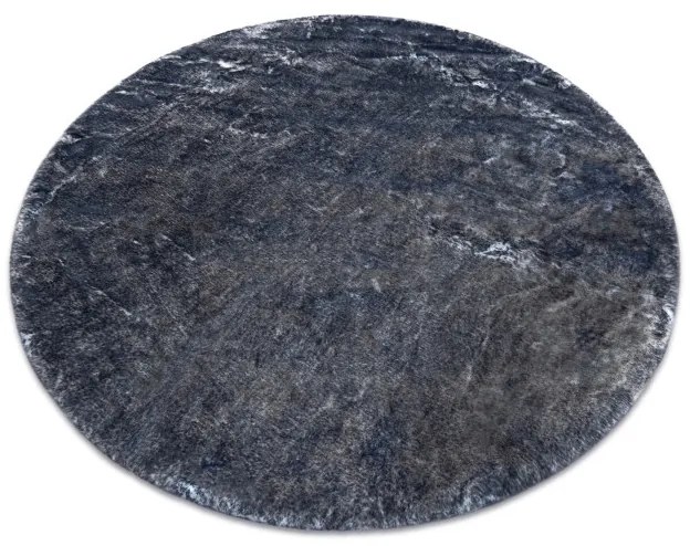 Koberec LAPIN Shaggy slonia kosť/čierny protišmykový kruh